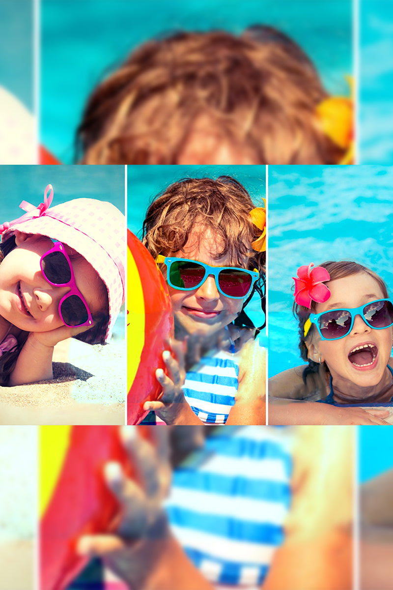 SUN SAFE: ELASTYCZNE OKULARY PRZECIWSŁONECZNE Z POLARYZACJĄ DLA DZIECI